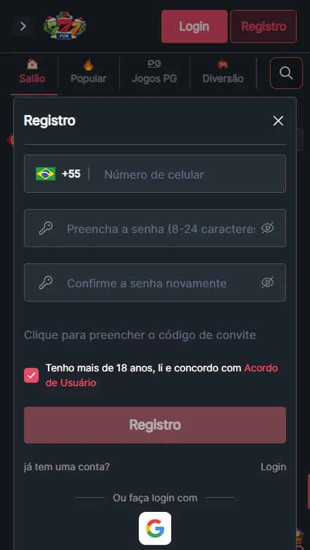 Como criar conta na 777bet — passo a passo para brasileiros