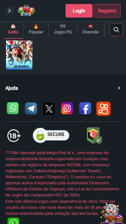 Apostas esportivas ao vivo no 777bet app – odds competitivas